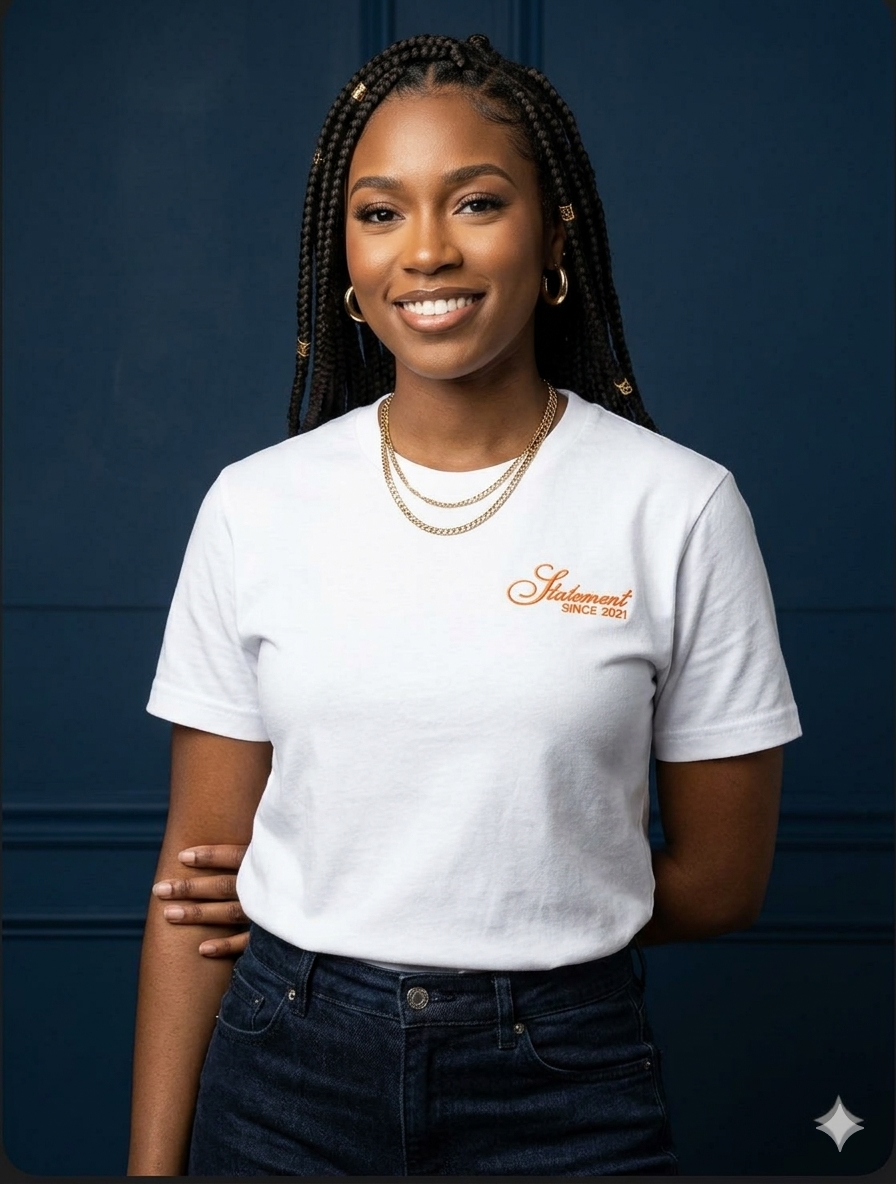 The Statement Orange Logo Tee