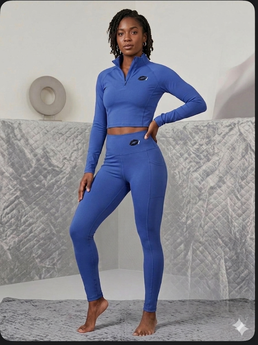 Blue workout set
