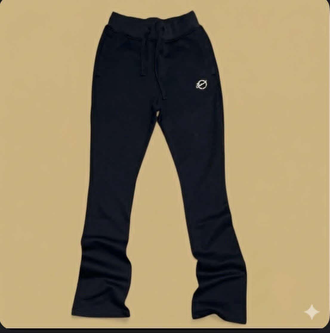 Black Statement Sweat Pant