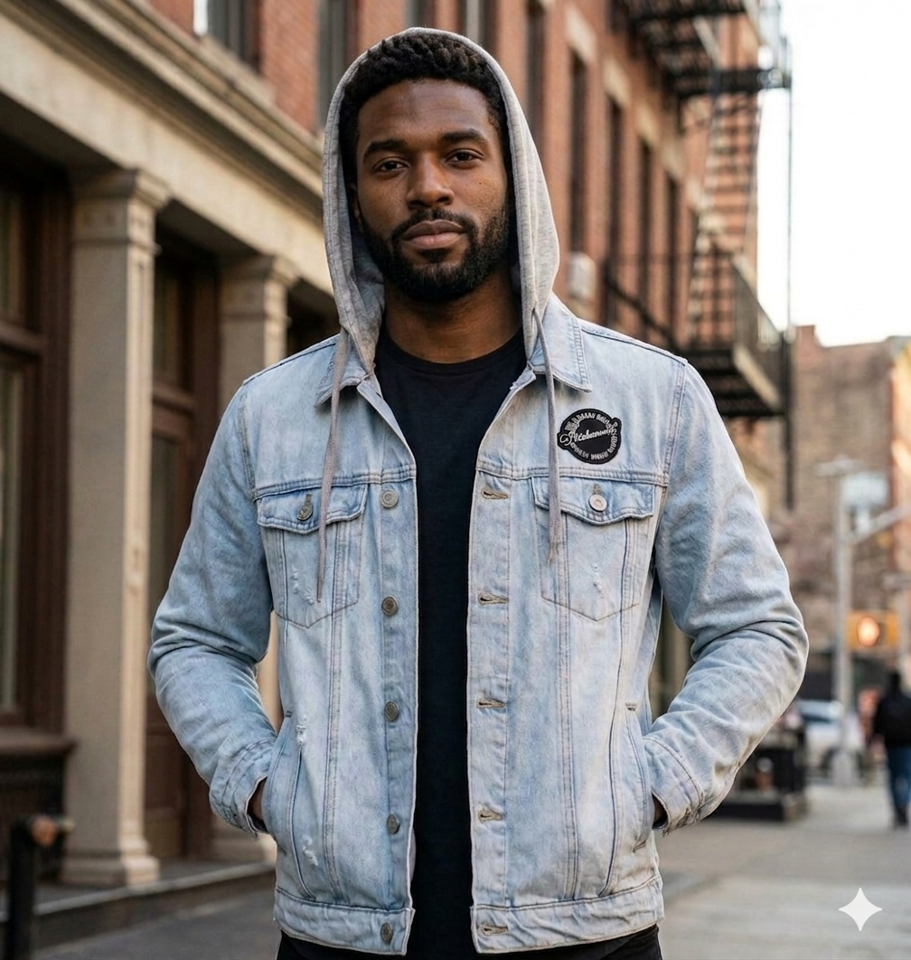 Denim & Green Jean Jacket