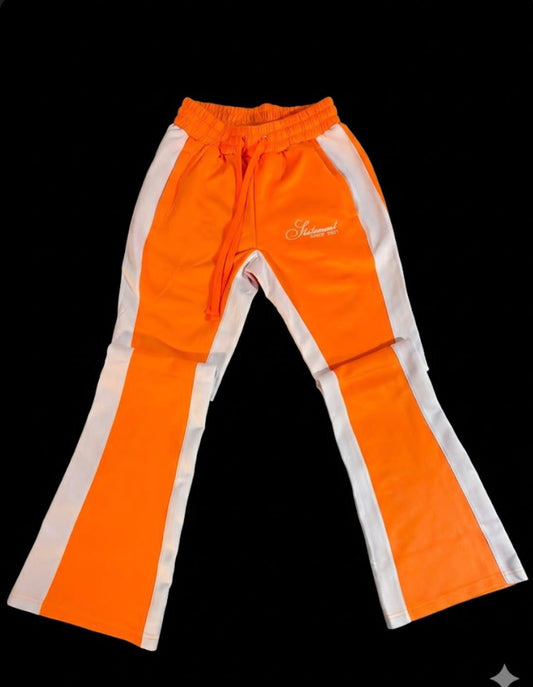 Statement Solid Two Stripe Flare Track Pants