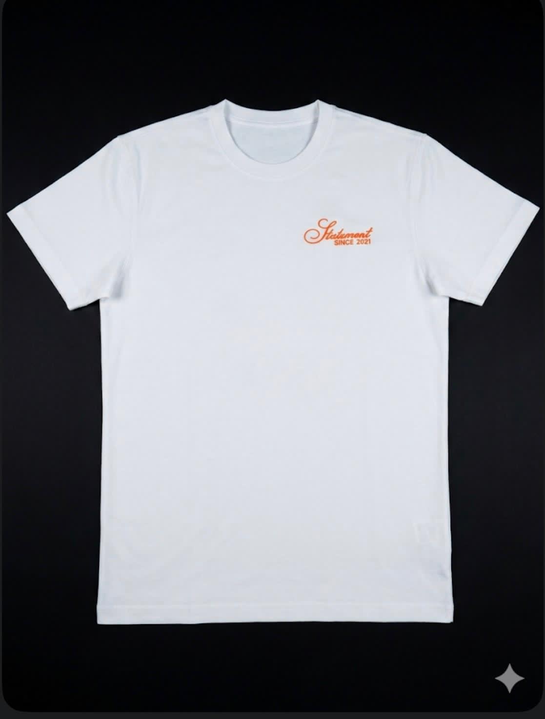 The Statement Orange Logo Tee