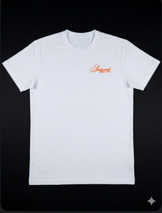 The Statement Orange Logo Tee