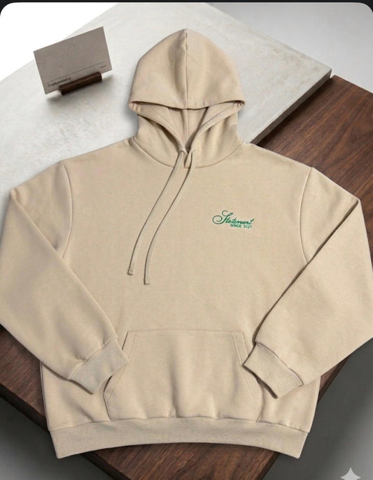 Tan and Green Sweatsuit.